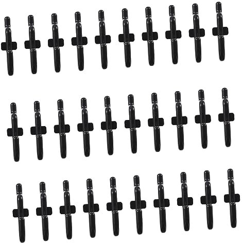 Luxshiny 50Pièces Crochets J Plastique pour Panneaux Perforés Accessoires de Rangement et Pratiques pour Atelier et Garage