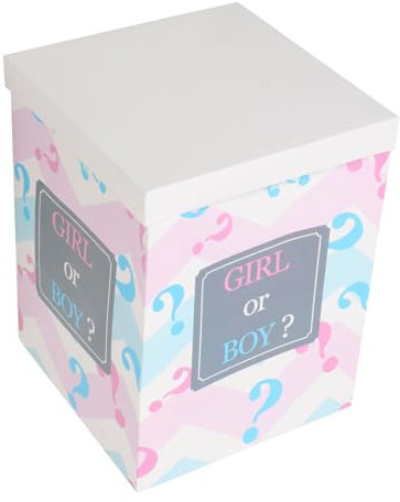 Generic Scatola Rivelatrice per Palloncini Decorazione per Shower Facile da Assemblare Adatta per Festeggiamenti Boy Girl Combinabile con Altri Accessori Festa Dimensioni