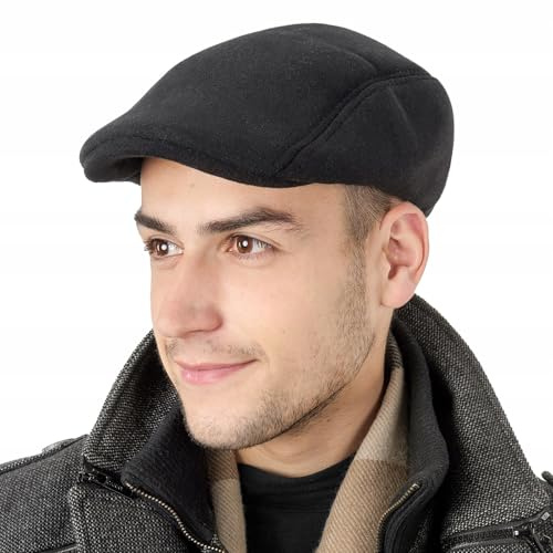 Keps för män, glidande mössa, basker basker basker keps skjutmössa Newsboy platt keps, driving cabbie, platt mössa, toppmössa