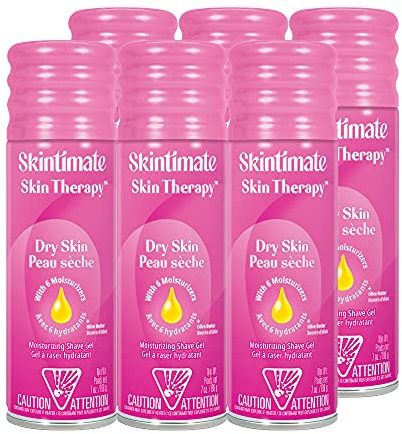 Skintimate Shave Gel for Women, Dry Skin, 7-Ounce Cans (Pack of 6) by Skintimate