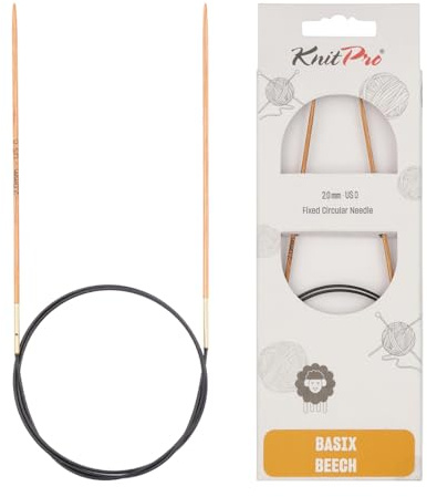 Knit Pro – Agujas de Tejer Circular Fijo Tejer, Madera de Abedul, Multicolor, 60 cm x 2,00 mm