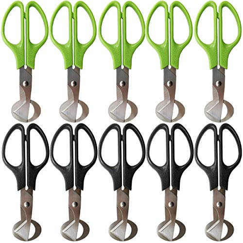 TIHOOD 10PCS Quail Egg Cutter Scissors Kitchen Egg Shears Tool Quail Egg Shell Cutters Separator Small Quail Egg Cracker Quail Scissors Opener