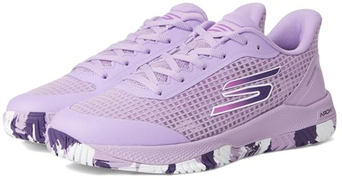 Skechers Women's Viper Court Pro Pickleball Sneaker, Lavender, 8.5
