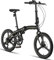 Licorne Bike Phoenix 2D Cross 20 Zoll Aluminium Faltrad Klapprad Scheibenbremse Discbremse Faltfahrrad Herren Damen 7 Gang Kettenschaltung Folding City Bike Alu-Rahmen (Mag Wheels, Schwarz/Gold)