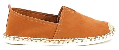 UOMO DESIGN - Espadrilles Homme en Toile ou Suédine - Style Chic et Décontracté - Légères & Confortables - Eliott (Sued Camel, 44)
