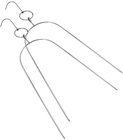 Toyvian 2pezzi Spiedini Per Barbecue Da Forno Porta Spiedini Per Barbecue Multifunzionale Spiedini Resistenti Alle Alte Temperature Pratico Per Grigliate in Casa e Picnic All Aperto