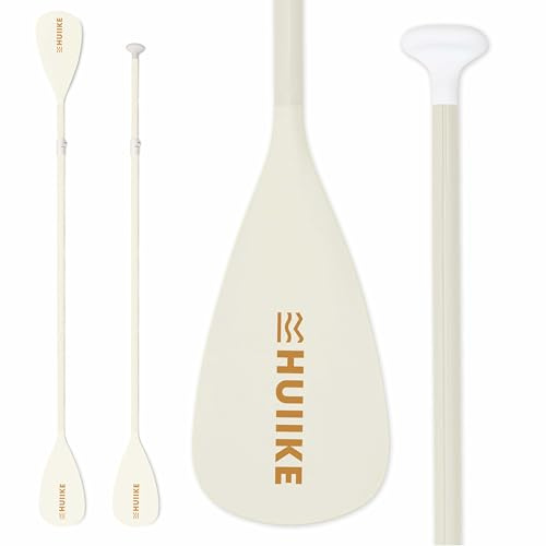 Remo Paddle Surf 2 en 1 de Aluminio – HUIIKE | Remo Doble Paddle Surf 4 Piezas Desmontable para Pádel Sup Board Hinchable | Pala Ajustable de Fácil Transporte para Kayak y Padel, Set Accesorios Sup