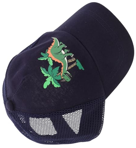 Angoily Cappello da Baseball a Forma di Dinosauro, Cappellino da Sole Regolabile Pannelli in Rete Traspiranti, Protezione UV per Bimbi 2-5 Anni, per attività all’Aperto e Spiaggia