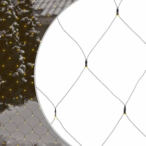 LoogCape LED-ljusnät varmt vitt 3 x 3 m 306 lysdioder för inomhus- och utomhusbruk med 8 effekter, vattentät IP44, förlängningskabel, energieffektiv dekorativ belysning för trädgård balkong terrass