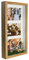 BD ART 18x35 cm 3D Box, Mehrfach Bilderrahmen, Bildergalerie, Fotogalerie mit Passepartout und 3 Foto-Ausschnitten für 3 Fotos 10x15 cm, Eiche Rechteckiger Objektrahmen tiefer für objekte 3 cm