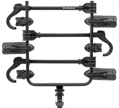 KUAT Transfer V2 2 3-Bike Hitch Bike Rack | Lightweight Durable Steel Bicycle Car Rack with Tamper-Resistant Hitch and Semi-Integrated Bike Cable Lock | Fits Wheelbases up to 50 & Wheels 18-29