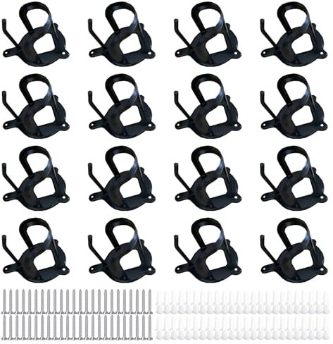 Merkaunis 16 Counts Horse Trense Racks, Horse Tack Storage Halter, Trensenhaken, Zaumzeughalter, Metall Trensenhalterung, Aufhänger Metall Zaumzeughalter mit Rohren und Schraube für Pferde