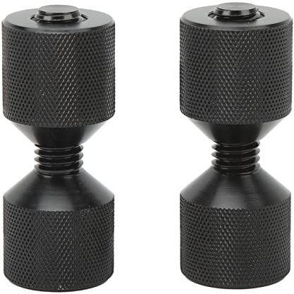 Flange Pin Quick 2 Hole Tweezers Flange Alignment Pin Aluminum Flange 2 Hole Flange Alignment Pin Dowel Pin Easy Installation Portable Tool Black M12 2pcs