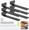 WELDUN 6 supporti per scaffali, 25 cm, pesanti, per montaggio a parete, portata 75 kg