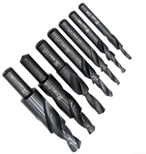 HSS Spiral Step Drill Bit with Multiple Angles to Suit Various Drilling Needs in For Metals (M4*90 Degree)