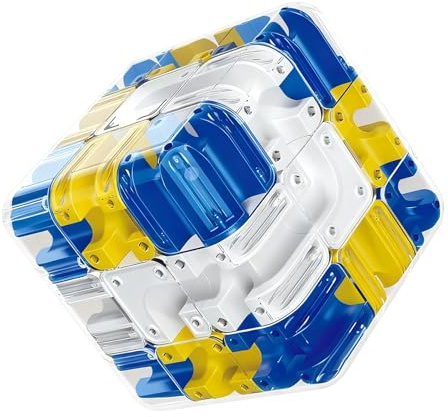 Cube Labyrinthe 3D – Cube Labyrinthe Bille Jeu de Logique et Concentration Éducatif pour Enfants, pour Les Anniversaires et Noël (A)