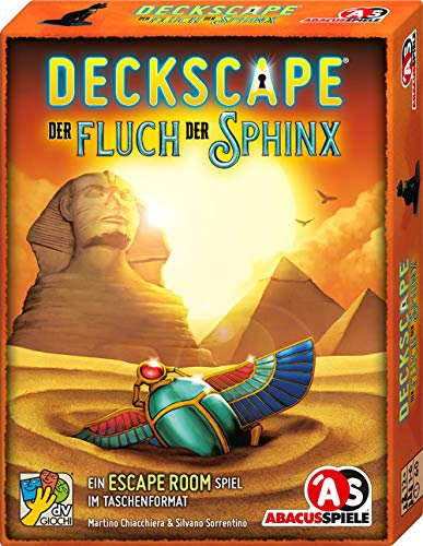 ABACUSSPIELE 38193 - Deckscape - Der Fluch Der Sphinx, Escape Room Spiel, Kartenspiel