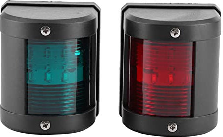 12v Marine LED Boat Navigation Lights, Pair of IP66 Signal Lamp Red Green LED Navigation Warning Light for Marine Boat Yacht LED