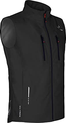 Bergson SKIEN Weste | Herren Regenweste, recycelt, Netzfutter, 20000 mm Wassersäule, Black [900], 52 - Herren