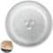 Assiette tournante universelle pour micro-ondes - 24,5 cm - Avec support central - Assiette en verre de rechange - Plateau tournant en verre - Pour micro-ondes