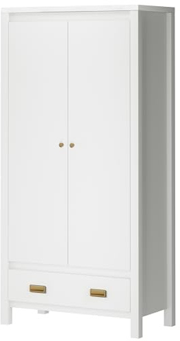 LS MH Haven Wardrobe 2D1DRW White 3BX