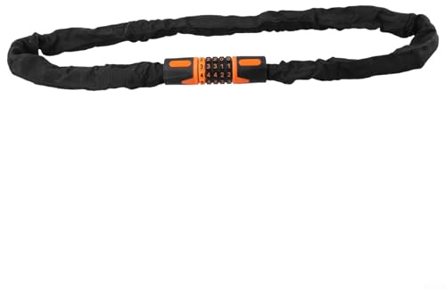 Cadenas à combinaison à 5 chiffres pour vélo, VTT, vélo de route, moto, antivol (1,2 m)