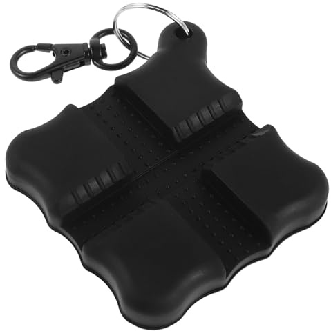 HEMOTON Extractor de Flechas Cuadrado Negro de Silicona Ranurada, Accesorio para Tiro Clip para Cinturón, Herramienta Antideslizante para Sacar Flechas de Madera, Aluminio y Carbono