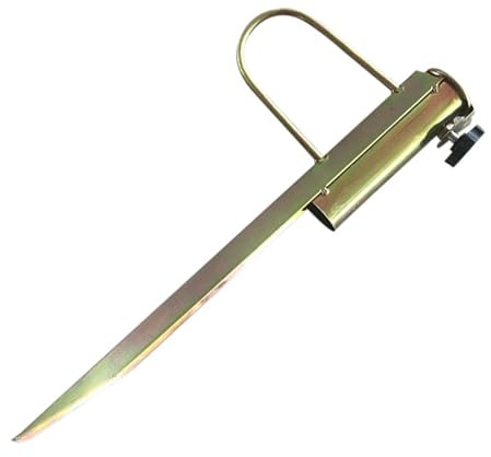 HINTRMENT Anclaje de Sombrilla de Exterior de Acero Galvanizado para Playa, Soporte Resistente para Parasol, Base de Tierra 32-38mm Adecuado para Arena y Camping