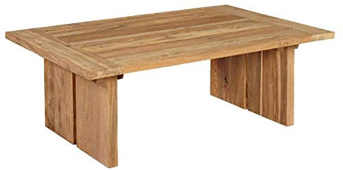 OUTLIV. Universal Loungetisch 120x80 cm mit Gestell und Tischplatte aus recyceltem Teakholz