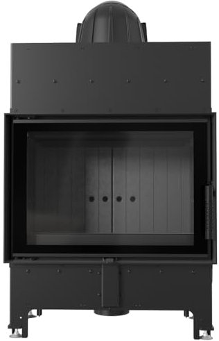 Inserto camino in acciaio Floki 8 kW Ø 160 rivestimento nero