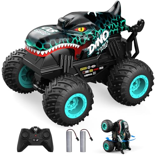 ACAMMZAR Macchina Telecomandata per Bambini, 2.4GHz 20+Km/h Monster Truck Telecomandato, Camion Auto con Musica 360°Rotazione, Macchina Radiocomandata per Ragazzi, Ragazze, Adulti Regali