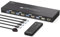 PVBCTCSID HDMI KVM Switch 1 Monitor 4 Computers EDID 4K60Hz 4 port KVM for 4 PC Sharing 1 Monitor and 4 USB3.0 Devices with Remote Control