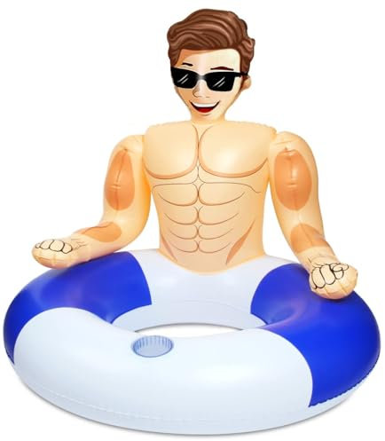 MewVeer Pool Inflatables, Giocattoli gonfiabili per piscine, Salvagente per bambini, Zattera gonfiabile per adulti, Festa in spiaggia e salvagente per adulti e bagnino