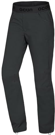 Ocun Pantalones y Jeans Mania para Hombre | Pantalones Ligeros y Transpirables para Escalada en Roca y Boulder, Tabaco seco Amarillo, Medium