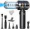 Semflagree Handheld Mini Vacuum 4 in 1 Cordless, 23000PA Powerful Strong Cyclonic Suction USB Rechargeable Portable Car Vacuum Cleaner Car Cleaner for Pet Hair, Car, Home, Office, Kitchen(Black)