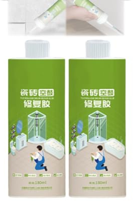 Tile Repair Adhesive,Heavy Versatile Fast Drying Grout Repair Filler Adhesive for Quick Fix for Loose & Hollow Tiles (2PCS)