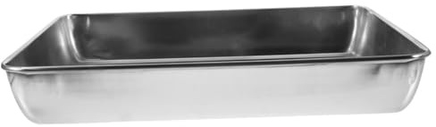 Homoyoyo Bac en Acier Inoxydable pour Oiseaux Bac de Bain Sécurisé pour Perruches Pigeons et Perroquets Accessoire Polyvalent pour Bain et Oiseaux
