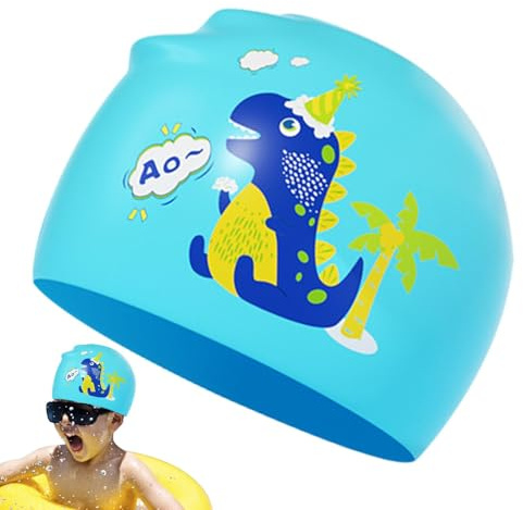 Cappello da nuoto per | Cappello Decorato con Animali Cartone Animato - Cappello da Nuoto per Ragazzi Ragazze Adolescenti Spiaggia Piscina Lago Casa Giardino Posteriore Cortile