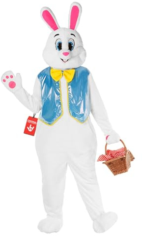 Morph Easter Bunny Costume Adult Rabbit Mascot Outfit Bunny Suit for Adults - Perfect for Easter Costumes and Events, Large