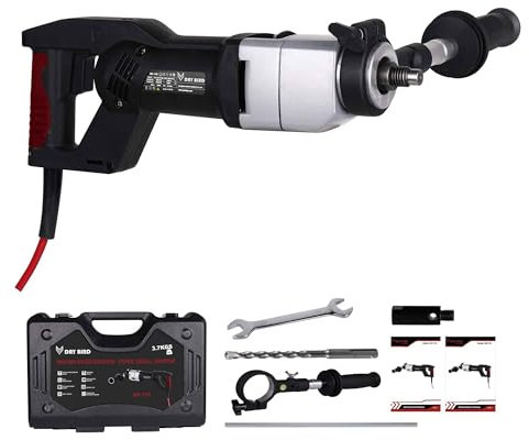 BETTERI 3000RPM Brushless Diamond Core Drilling Machine Handheld Variable Speed, High Power Dry Diamond Percussion Core Drill Heavy Duty for Diamond Concrete Stone Drilling with Box, 132MM