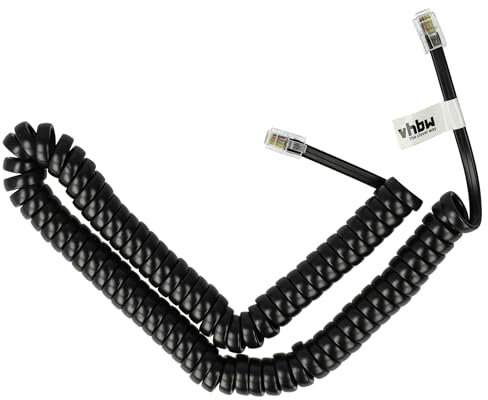 vhbw 1x cavo a spirale RJ10 compatibile con Swyx telefono fisso, ricevitore telefonico - Cavo telefonico