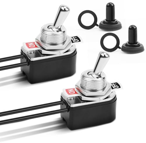 Kippschalter 6A 125V 3A 250V Mini Schalter Kippschalter 2 Polig Kipptaster für Auto