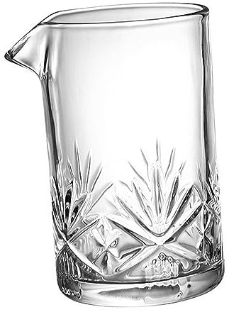 CHICAMPERA Verre à Mélange De Bar En Cristal Sculpté 700 Ml Base Lourde Verre à Fond Épais Pour Cocktails Professionnels Et Amateurs Usage Bar à Domicile