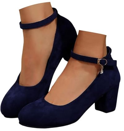 Generisch Damen Trachtenschuhe Chunky Pumps Brautschuhe Geschlossene Bequeme Dirndl Schuhe Spangenpumps Plateau Tanzschuhe Breite Füße Blockabsatz Hochzeiten Hochzeitsschuhe Weite H Keilpumps