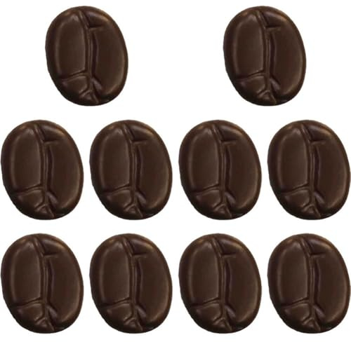 HiyyFloy Ensemble De Mini Aimants De Réfrigérateur en Forme De Grains De Café, Porte-Photos Magnétiques, Autocollants en Forme De Grains De Café, Décoration pour Maison Le Bureau