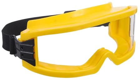 LOLIPPYY Occhiali di Sicurezza Antincendio Protezione Termica, Antiappannamento e Antigraffio, Fascia Regolabile per Laboratorio, Edilizia e Lavorazione del Legno, Protezione Industriale