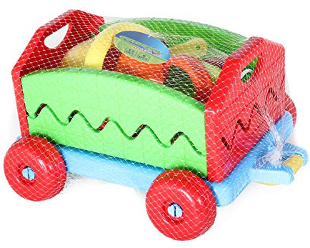 Outdoor Active Nachziehwagen m. Eimergarnitur, 6tlg.
