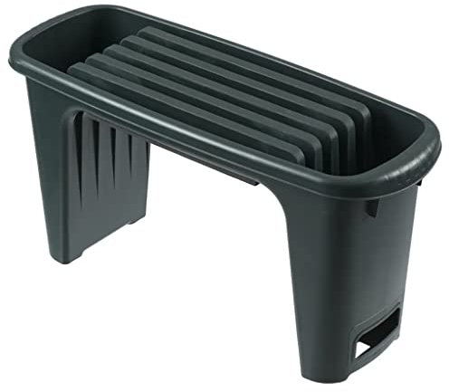 Nature Gartenhocker, 65,5 x 25 x 34 cm, grün, Sitz für Gartenarbeit, Garten