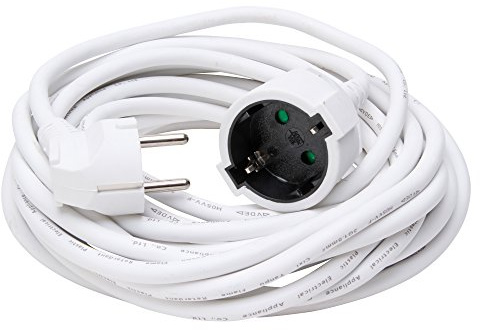 Kopp 143401014 Schutzkontaktverlängerung 10 m, weiß