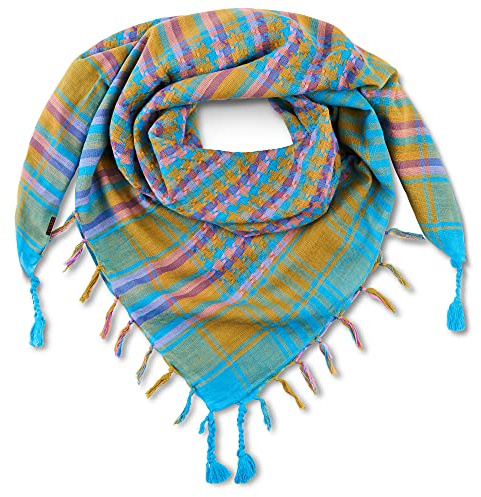 LOVARZI Pañuelo para niños y niñas - Azul Multicolor Bufanda para hombre y mujer - Bufanda palestino